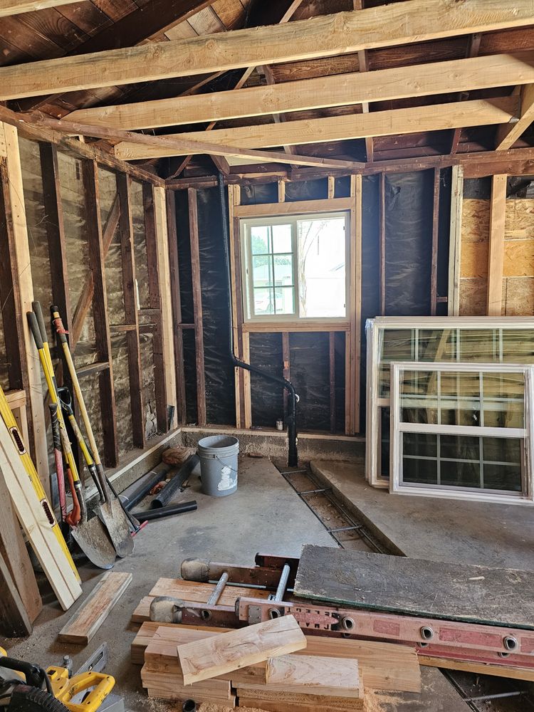 Interior framing and mechanical rough-in by IBR Saldana